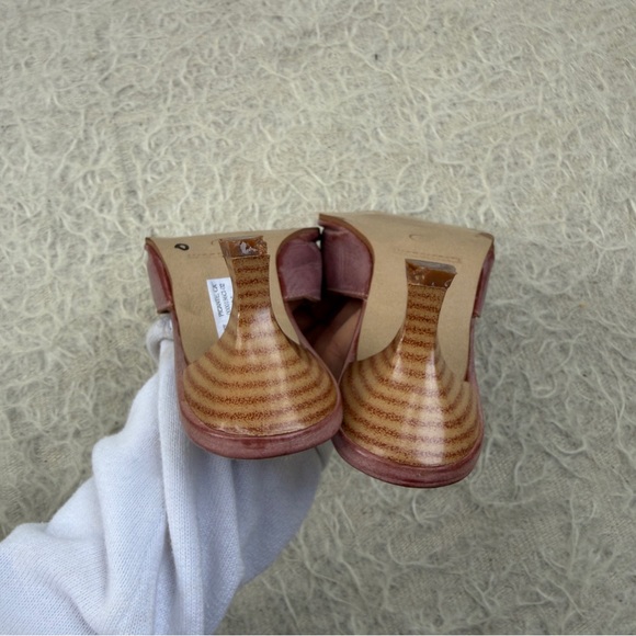 Vintage Razzo Leather Kitten Heel Mules – Size 7 - Picture 5 of 6